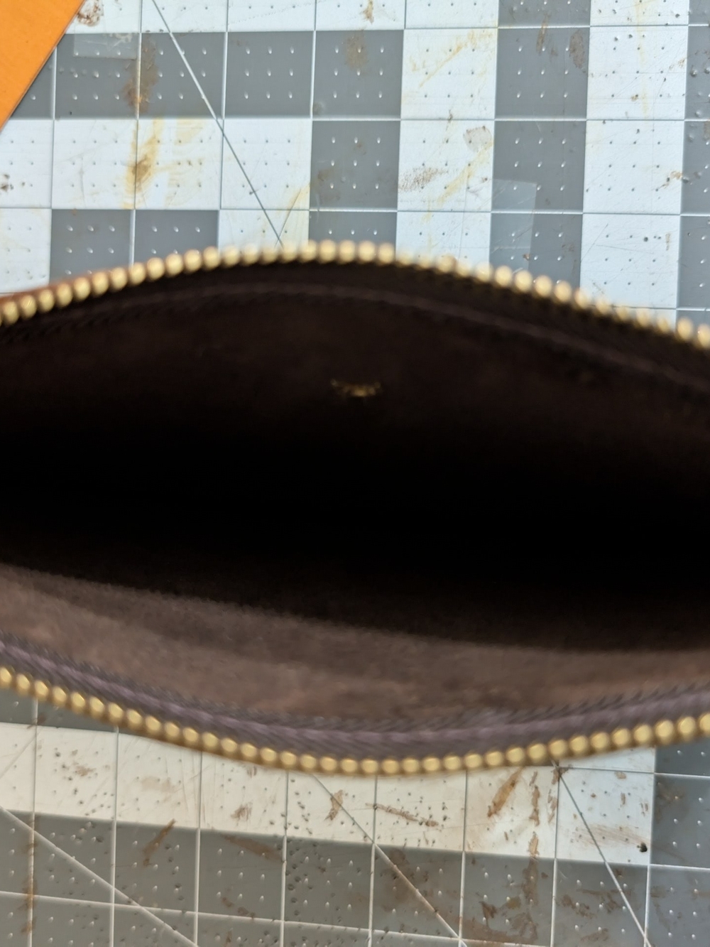 Upcycled large Wristlet W Strap Made W Hair On Cowhide & Authentic LV Hardware. - Picture 4 of 13